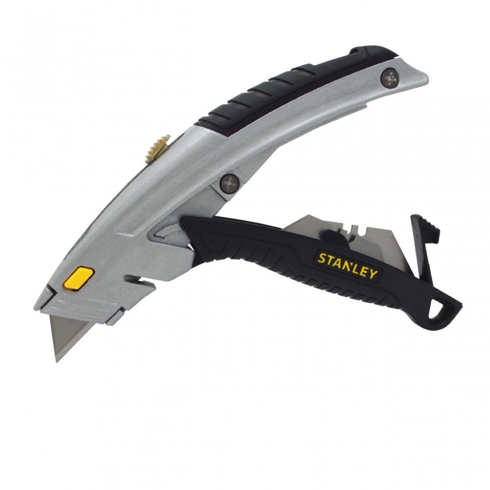 Cutter Stanley cu lama retractabila,180 mm, 3 lame incluse