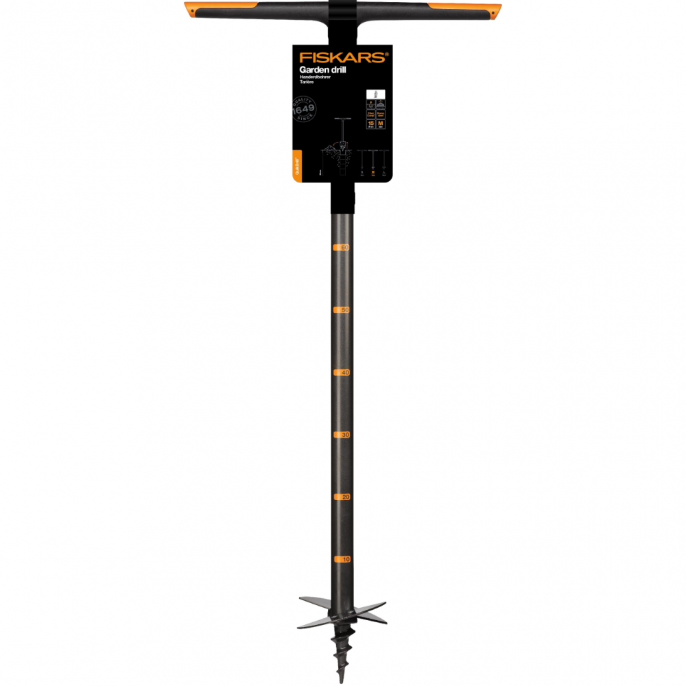 Burghiu de pamant Fiskars QuikDrill M, Ø 150 mm, 1110 mm, 2150 g