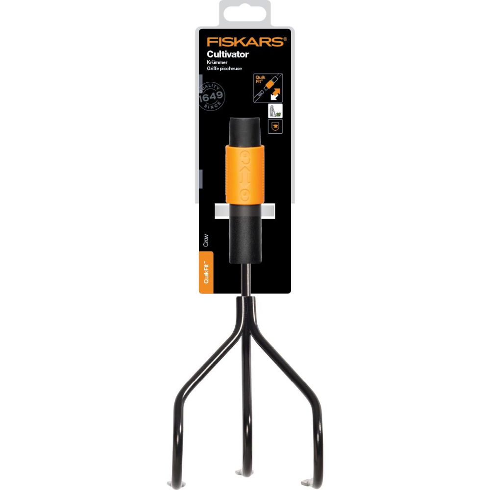 Cultivator Fiskars cu 3 dinti, 1000680 Cultivator Fiskars cu 3 dinti, 1000680
