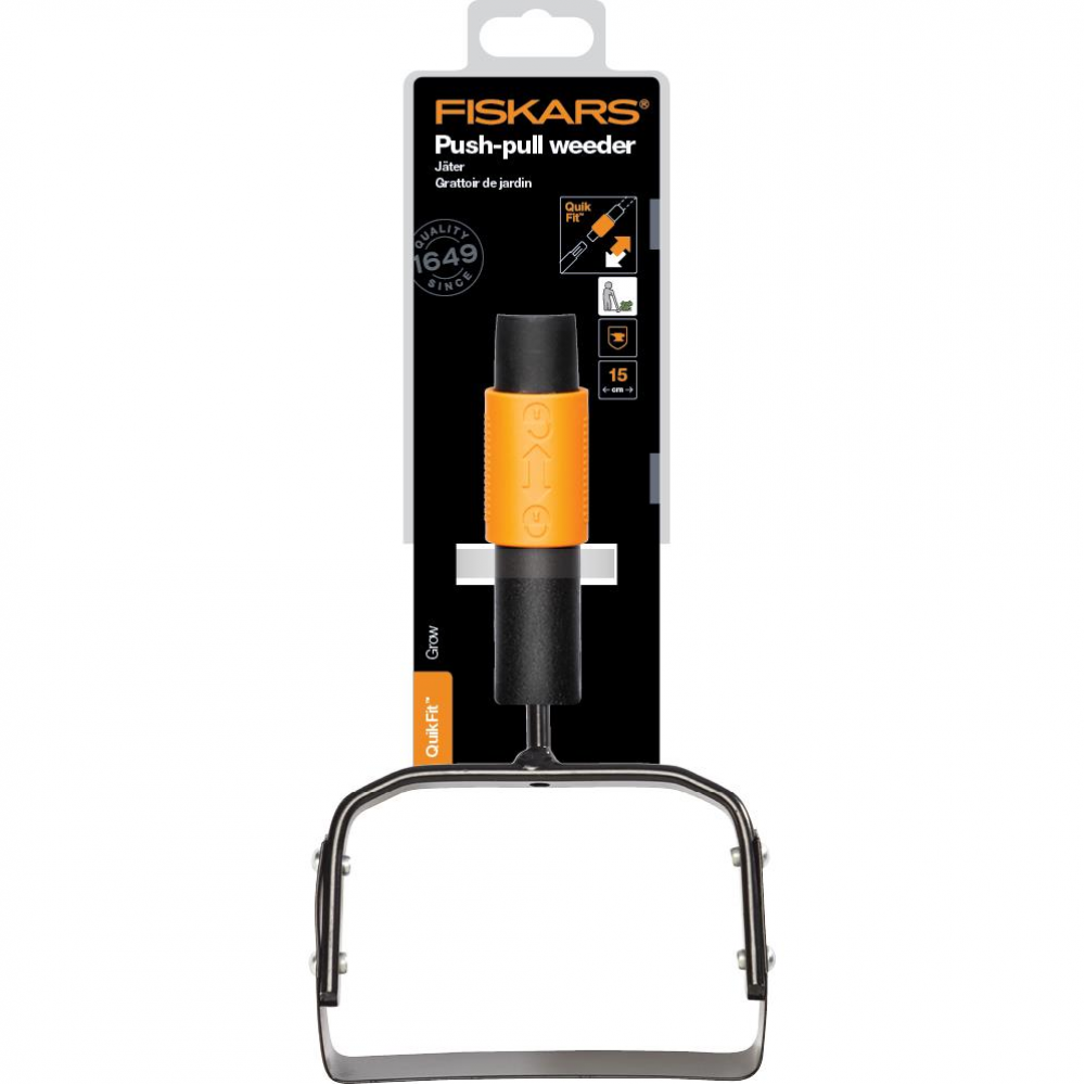 Razeta pentru buruieni Fiskars QuikFit, 255 mm, 390 g