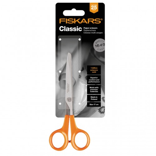 Foarfeca pentru hartie Fiskars Classic, 17 cm, 50 g