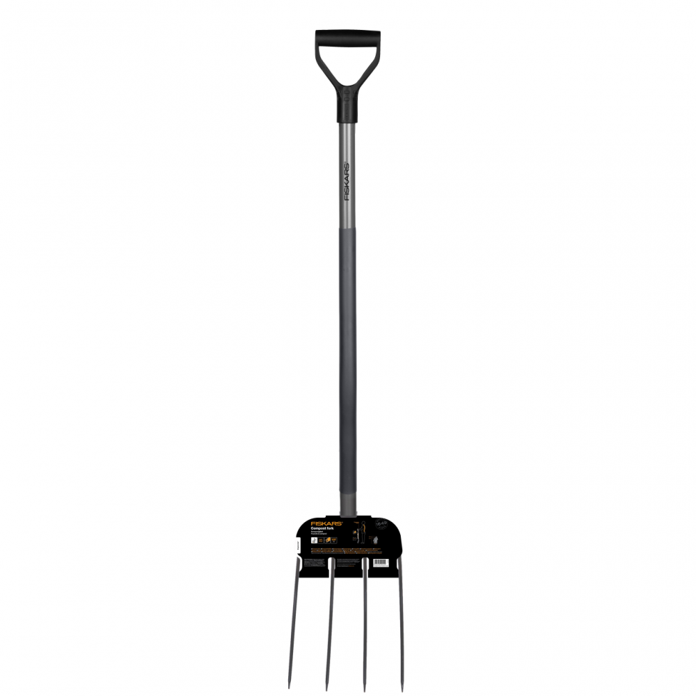 Furca pentru compost Fiskars Ergonomic, 1370 mm, 1870 g