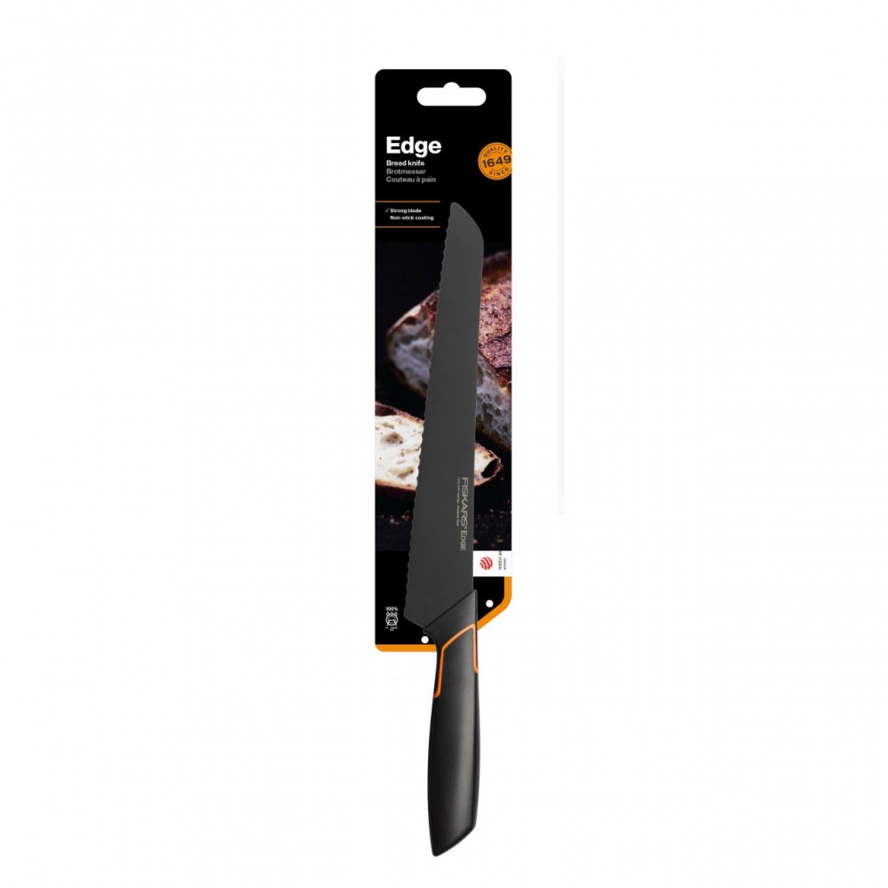 Cutit pentru paine Fiskars Edge, 23 cm, otel inoxidabil