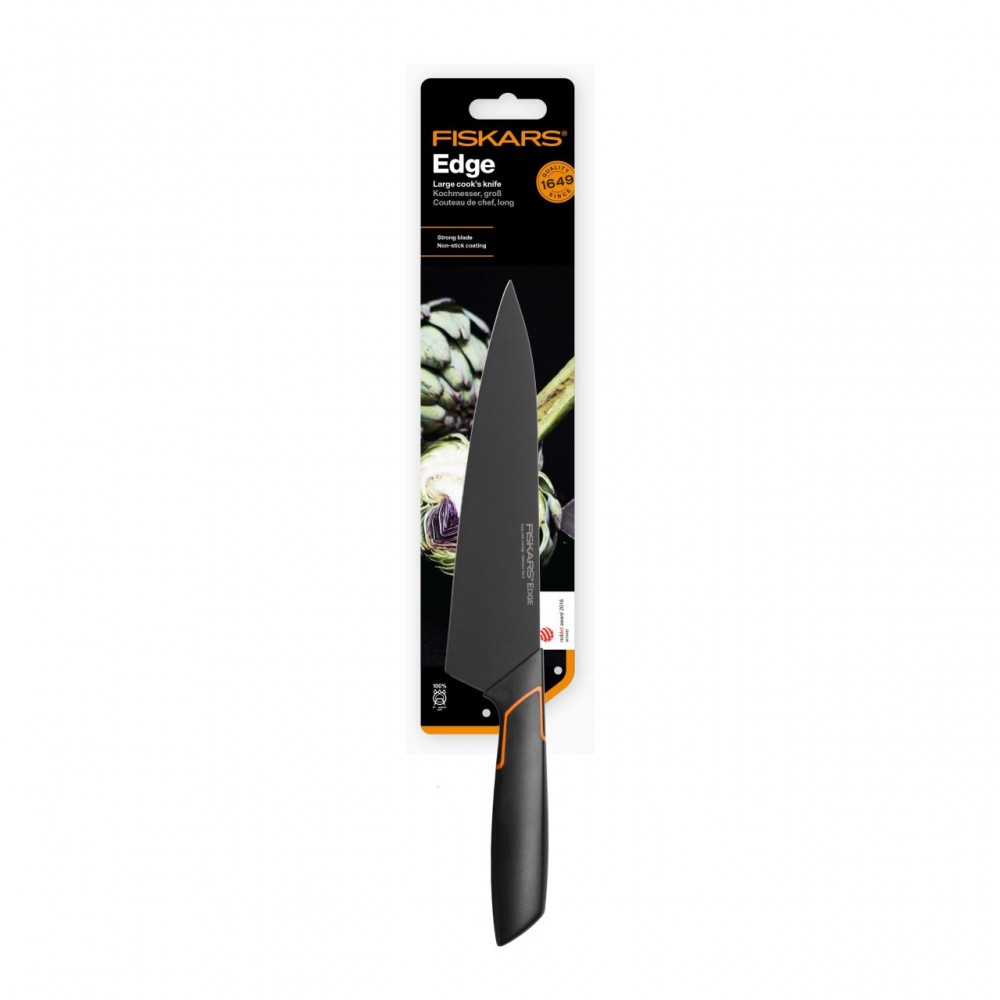 Cutitul bucatarului Fiskars Edge L, 20 cm, otel inoxidabil