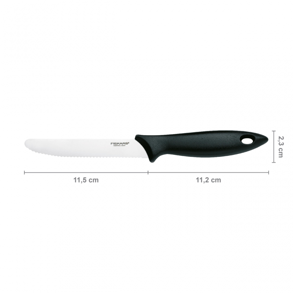 Cutit pentru tomate Fiskars Essential, 12 cm, otel inoxidabil
