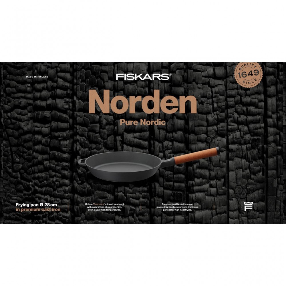 Tigaie din fonta Fiskars Norden, Ø 28 cm Tigaie din fonta Fiskars Norden, Ø 28 cm
