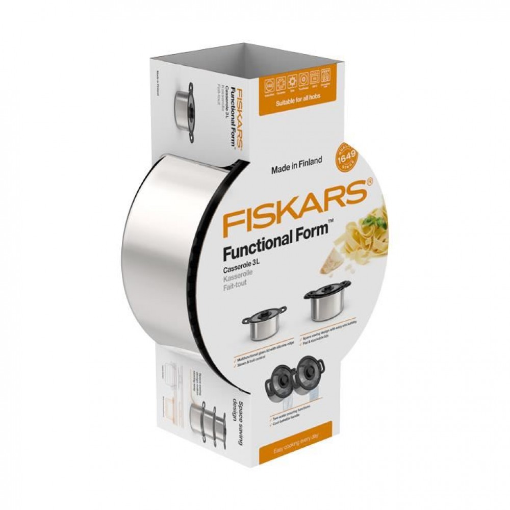 Cratita cu capac pentru sosuri Fiskars Functional Form, 1.5 L