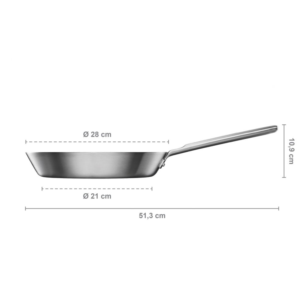 Tigaie din inox Fiskars Norden, Ø 28 cm