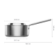 Cratita din inox pentru sos Fiskars Norden, 2.5 l Cratita din inox pentru sos Fiskars Norden, 2.5 l