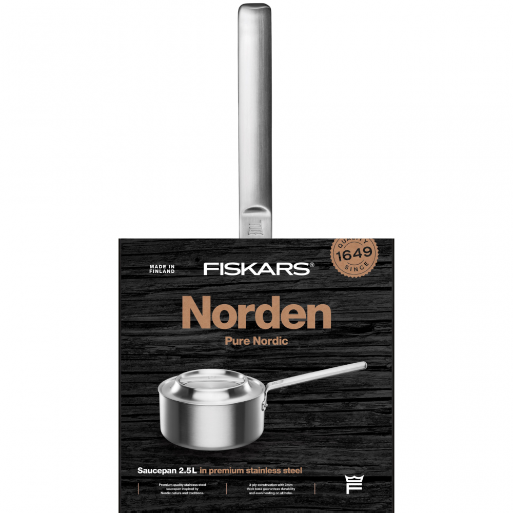 Cratita din inox pentru sos Fiskars Norden, 2.5 l Cratita din inox pentru sos Fiskars Norden, 2.5 l