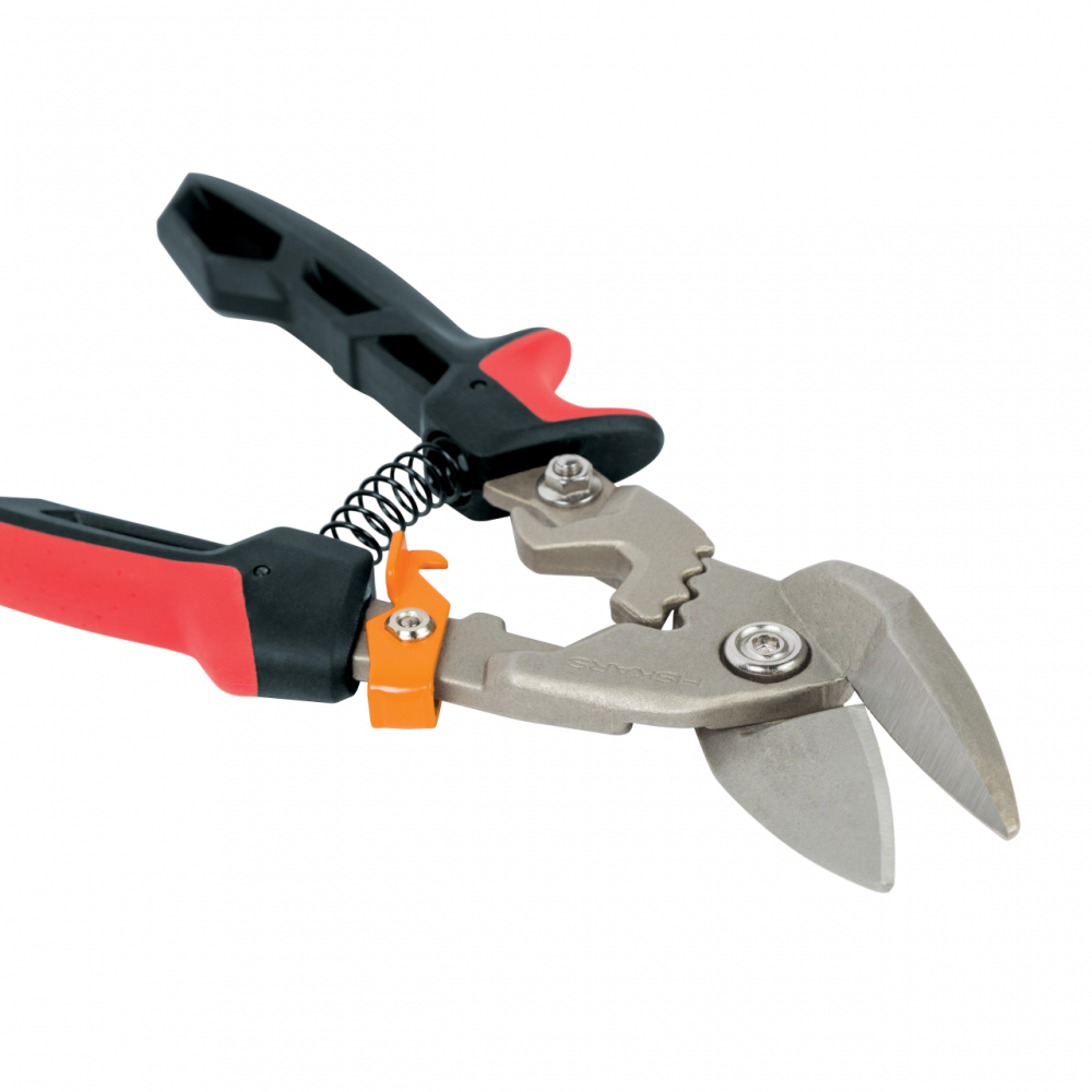 Foarfeca pentru tabla Fiskars PowerGear, cotita pe stanga