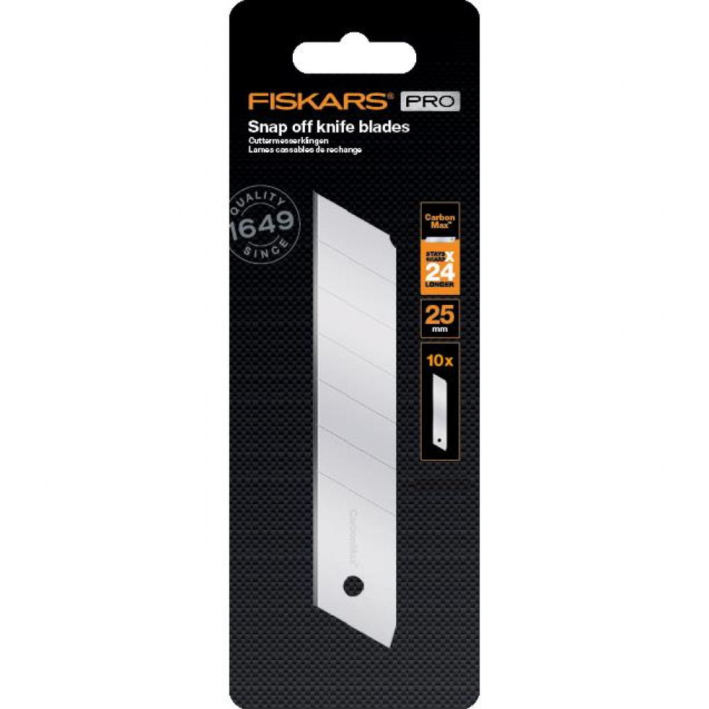 Set de 10 lame segmentatede 25 mm Fiskars CarbonMax, 1048067 Set de 10 lame segmentatede 25 mm Fiskars CarbonMax, 1048067