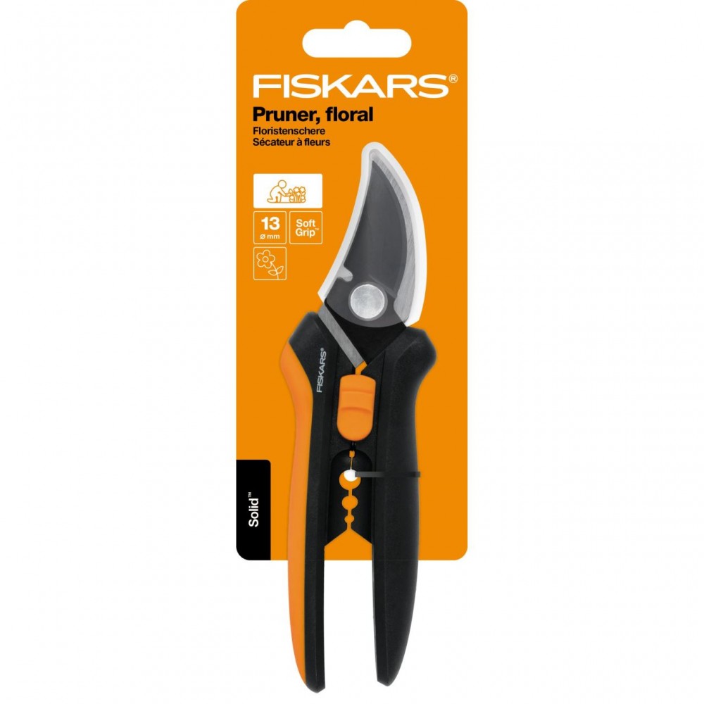 Foarfeca pentru flori Fiskars Solid SP14, 185 mm, 130 g
