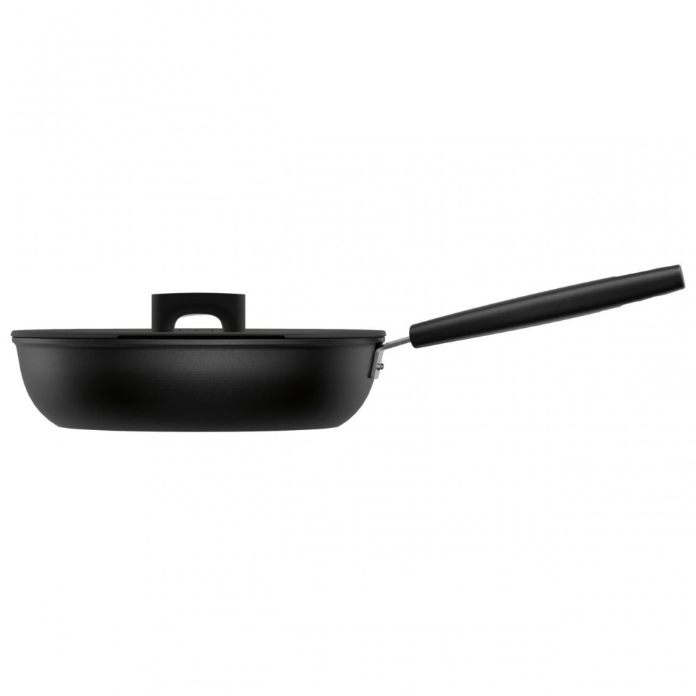 Tigaie pentru sote cu capac Fiskars Hard Face, 28 cm, 3.5 L Tigaie pentru sote cu capac Fiskars Hard Face, 28 cm, 3.5 L