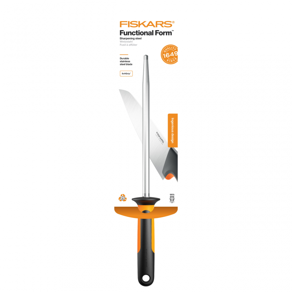 Pila pentru ascutit cutite Fiskars Functional Form, 410 mm, 198 g Pila pentru ascutit cutite Fiskars Functional Form, 410 mm, 198 g
