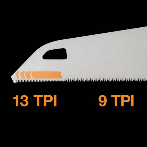Fierastrau de mana Fiskars PowerTooth, 550 mm, 13 - 9 tpi Fierastrau de mana Fiskars PowerTooth, 550 mm, 13 - 9 tpi