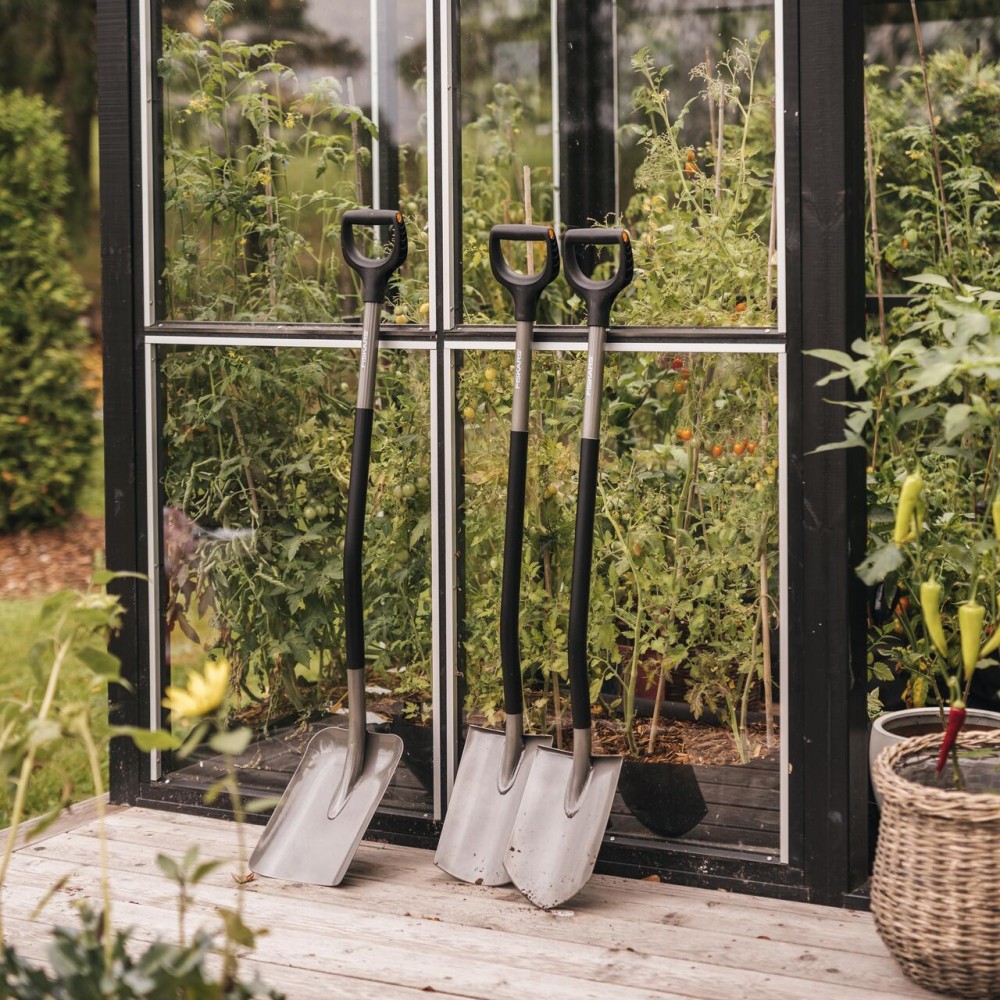 Cazma cu varf rotunjit Fiskars Ergonomic, 1066710, 125 cm, 2.0 kg