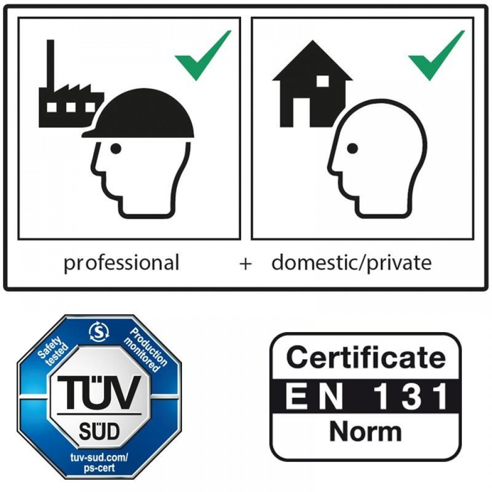 Scara dubla cu trepte pe o parte Krause Corda, KR-000729, 5 trepte Scara dubla cu trepte pe o parte Krause Corda, KR-000729, 5 trepte