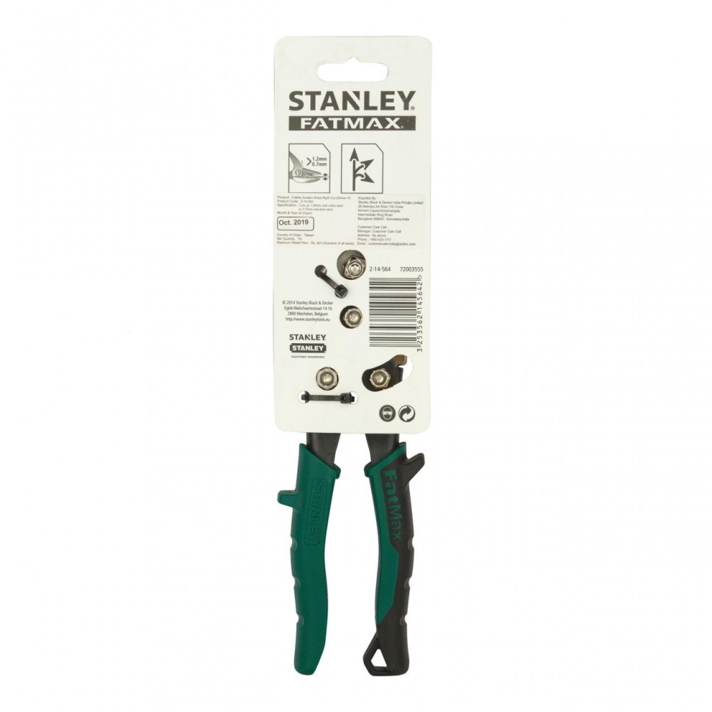 Foarfeca pentru tabla cu taietura pe dreapta Stanley Max, 2-14-564