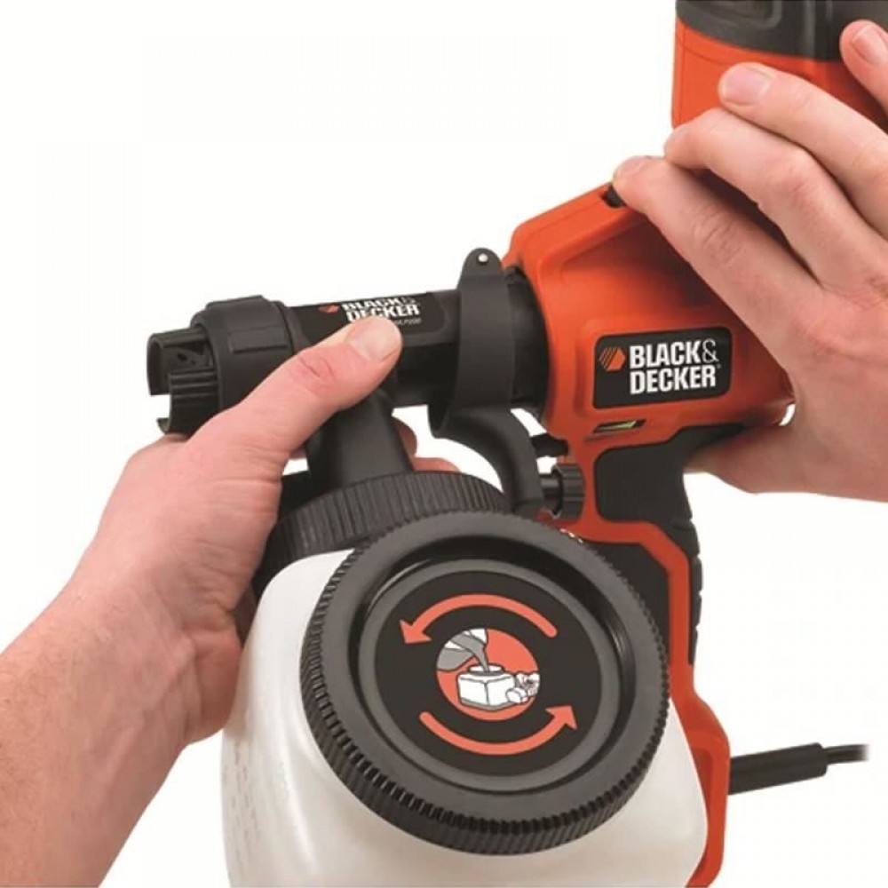 Pistol electric pentru vopsit Black&Decker, HVLP200, 1.2L 400W Pistol electric pentru vopsit Black&Decker, HVLP200, 1.2L 400W