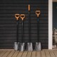 Cazma metalica ascutita Fiskars Solid, 1066716, 117 cm, 1.85 kg