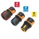 Conector furtun de gradina Fiskars AquaSTOP, 9 mm (3/8'')