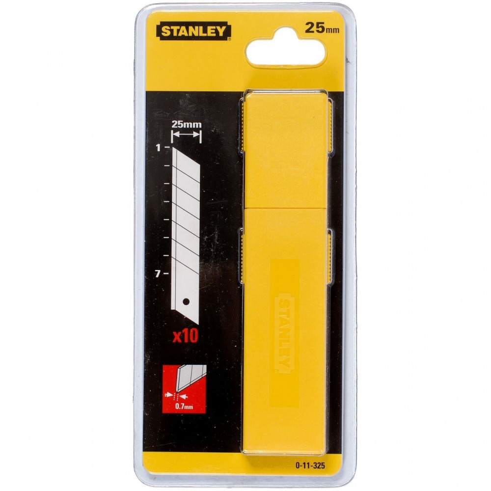 Set 10 lame Stanley, 25 mm, 0-11-325 Set 10 lame Stanley, 25 mm, 0-11-325