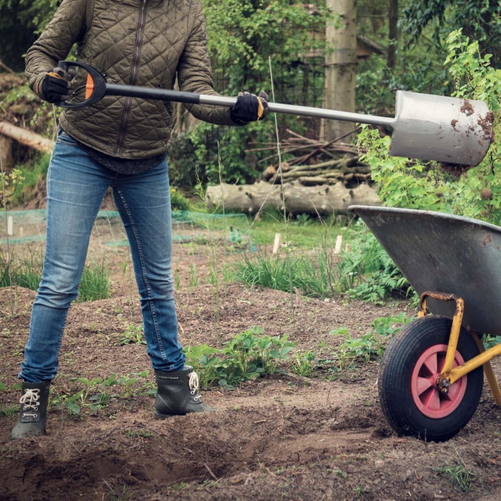 Cazma telescopica pentru plantat si bordurat Fiskars SmartFit, varf rotunjit, 1054 ÷ 1250 mm, 1730 g