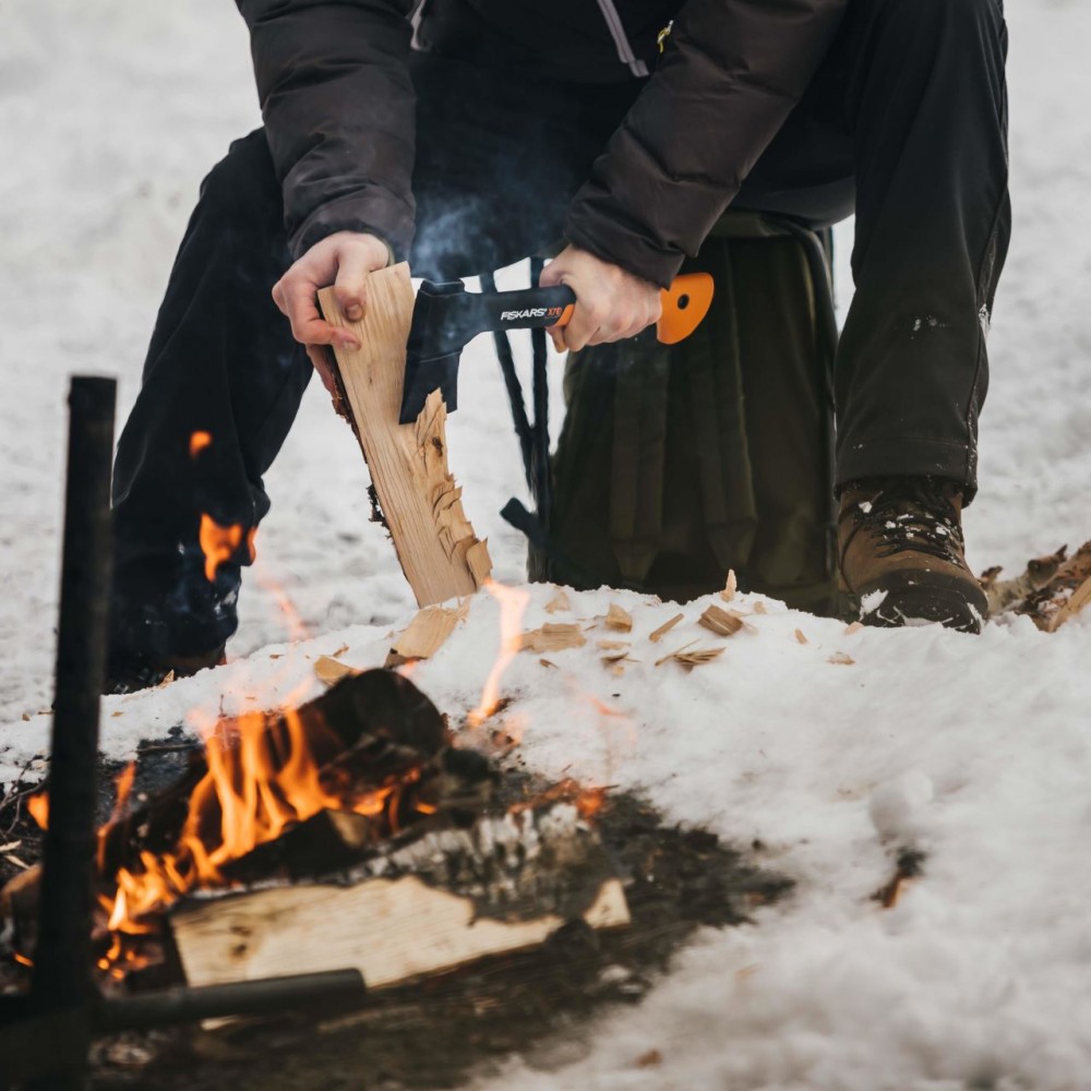 Topor pentru camping Fiskars X7, XS, 385 mm, 640 g