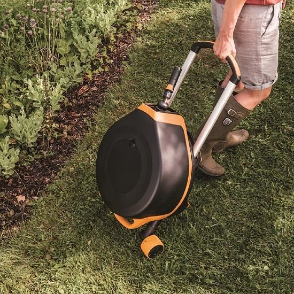 Set furtun cu tambur  Fiskars XL, 27 m, tambur automat