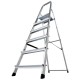 Scara dubla cu trepte pe o parte Krause Corda, KR-000736, 6 trepte