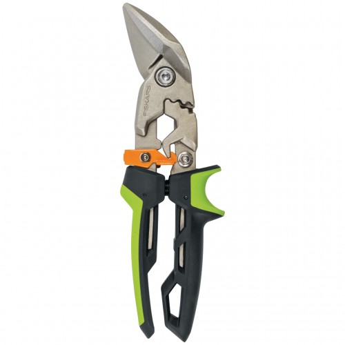 Foarfeca pentru tabla Fiskars PowerGear, cotita pe dreapta