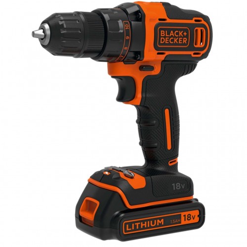 Masina de gaurit si insurubat Black&Decker, BDCDD186KB, 2 acumulatori LI-ION 1.5Ah 18V, cutie pentru transport