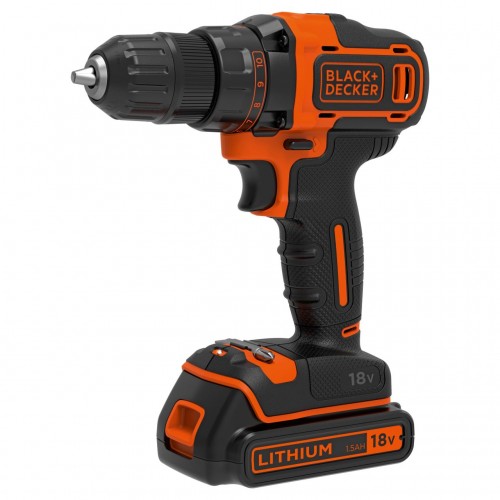 Masina de gaurit si insurubat Black&Decker BDCDD186-QW cu acumulator Li-Ion 1.5 Ah 18V si incarcator