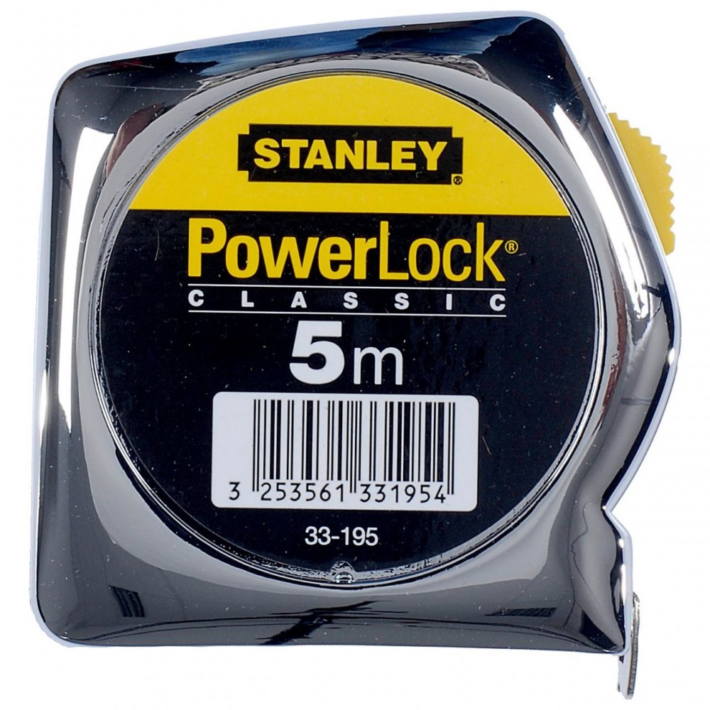 Ruleta Stanley PowerLock Classic, 1-33-195, 5 m x 25 mm Ruleta Stanley PowerLock Classic, 1-33-195, 5 m x 25 mm