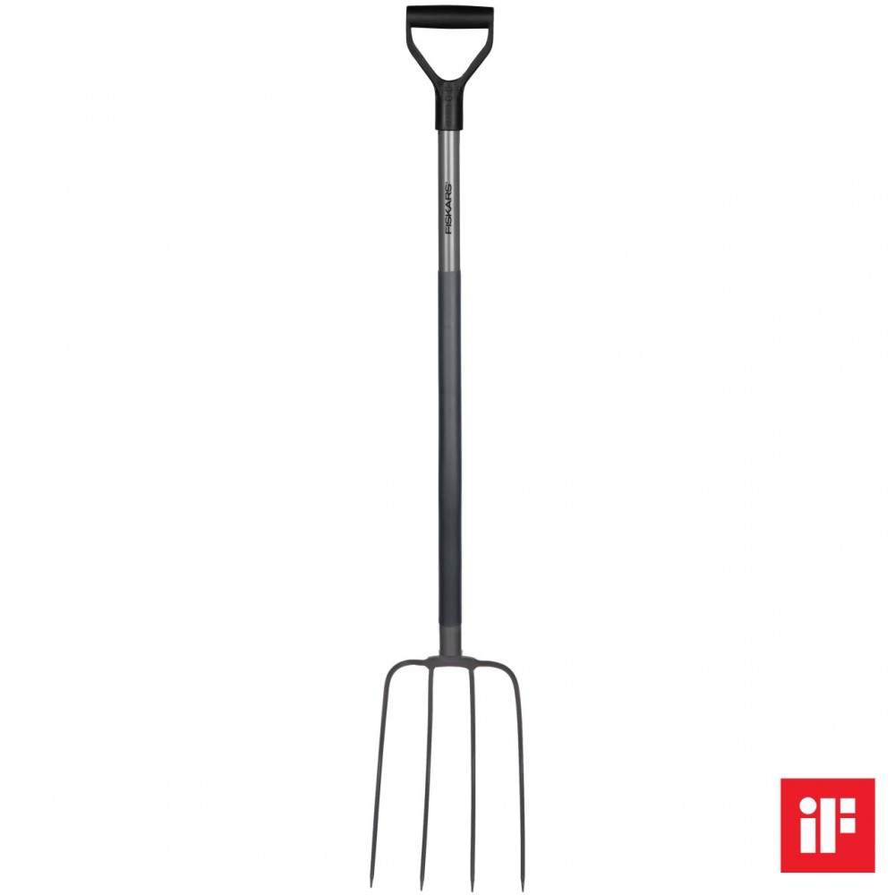 Furca pentru compost Fiskars Ergonomic, 1370 mm, 1870 g