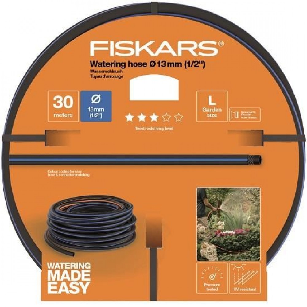 Furtun de gradina Fiskars Q3, 13 mm (1/2"), 30 m Furtun de gradina Fiskars Q3, 13 mm (1/2"), 30 m