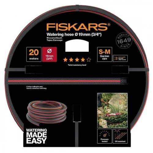Furtun de gradina Fiskars Q4, 19 mm (3/4"), 20 m