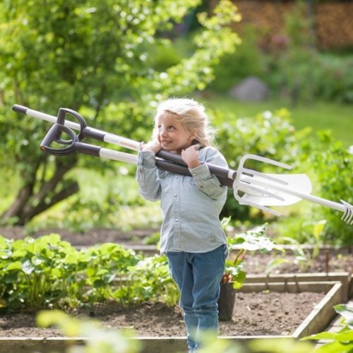 Cazma ascutita pentru sapat Fiskars, alba